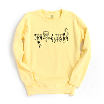 Cats - Comfort Colors Premium Heavyweight Sweatshirt