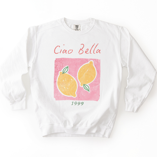 Ciao Bella Vintage Wash - Comfort Colors Premium Heavyweight Sweatshirt