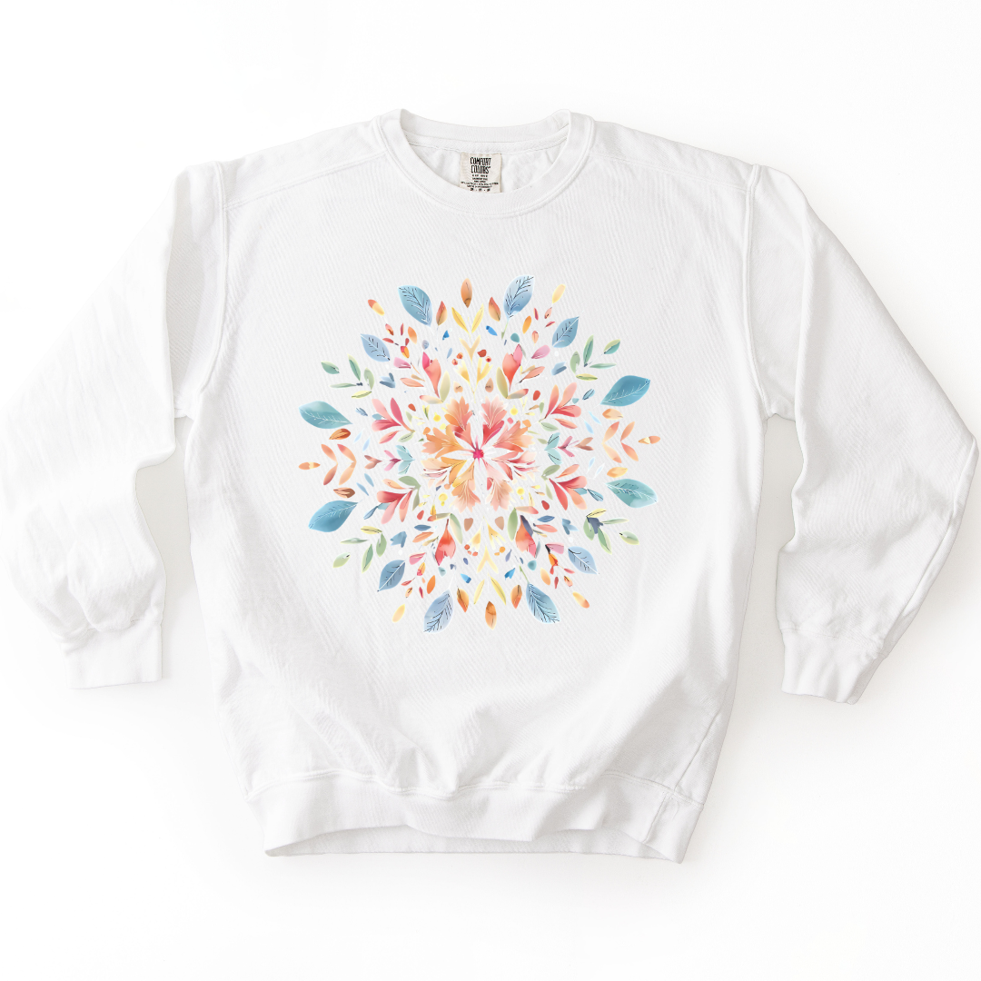 Plant Mandala - Comfort Colors Premium Heavyweight Sweatshirt