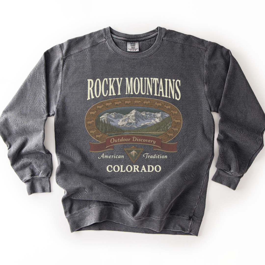 Rocky Mountains - Comfort Colors Premium Heavyweight Sweatshirt