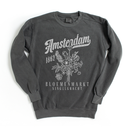 Amsterdam Flower Market - Comfort Colors Premium Heavyweight Sweatshirt