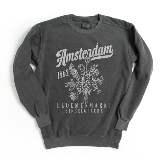 Amsterdam Flower Market - Comfort Colors Premium Heavyweight Sweatshirt