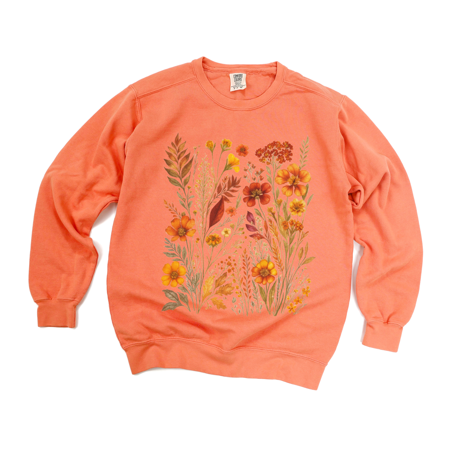 Autumn Floral - Comfort Colors Premium Heavyweight Sweatshirt