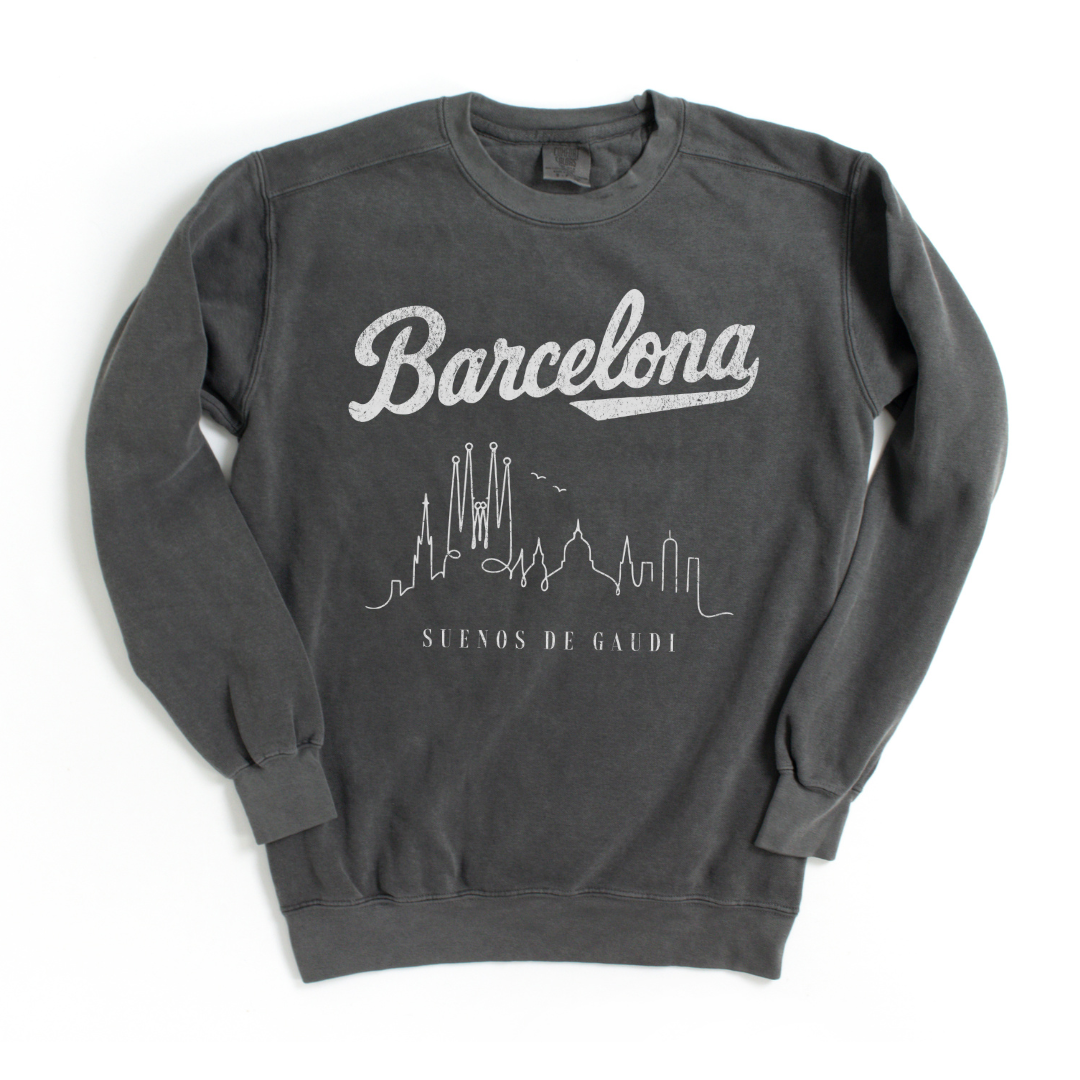 Barcelona, Dreams of Gaudi - Comfort Colors Premium Heavyweight Sweatshirt