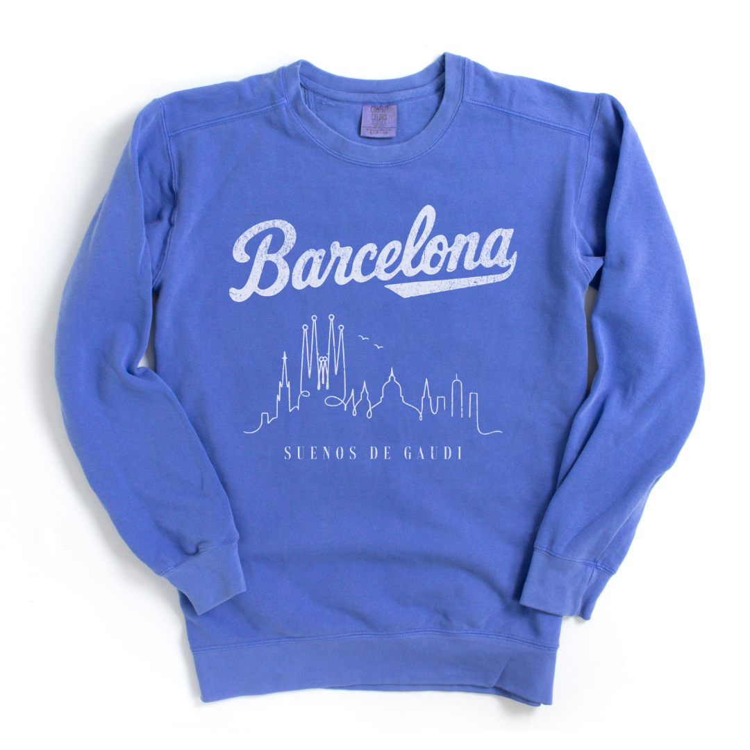 Barcelona, Dreams of Gaudi - Comfort Colors Premium Heavyweight Sweatshirt