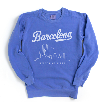 Barcelona, Dreams of Gaudi - Comfort Colors Premium Heavyweight Sweatshirt
