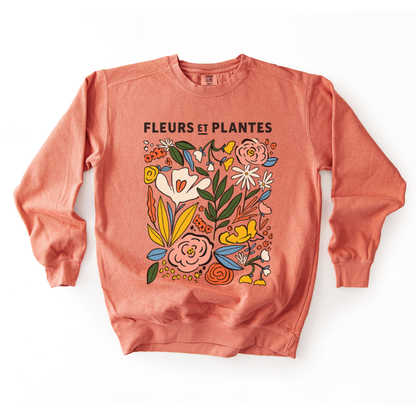 Fleurs Et Plantes - Comfort Colors Premium Heavyweight Sweatshirt