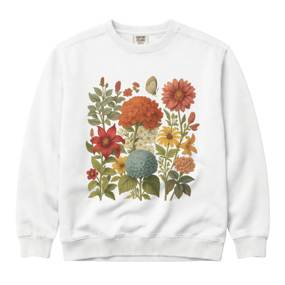 Hydrangea Bloom - Comfort Colors Premium Heavyweight Sweatshirt