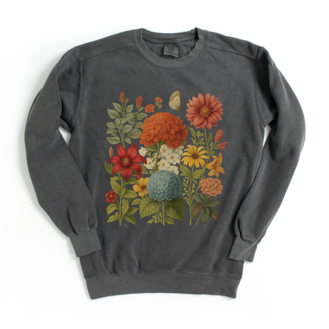 Hydrangea Bloom - Comfort Colors Premium Heavyweight Sweatshirt