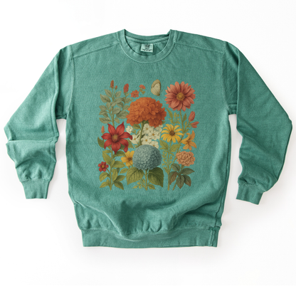 Hydrangea Bloom - Comfort Colors Premium Heavyweight Sweatshirt