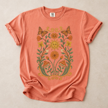 Golden Butterfly - Comfort Colors Relaxed Fit Premium T Shirt