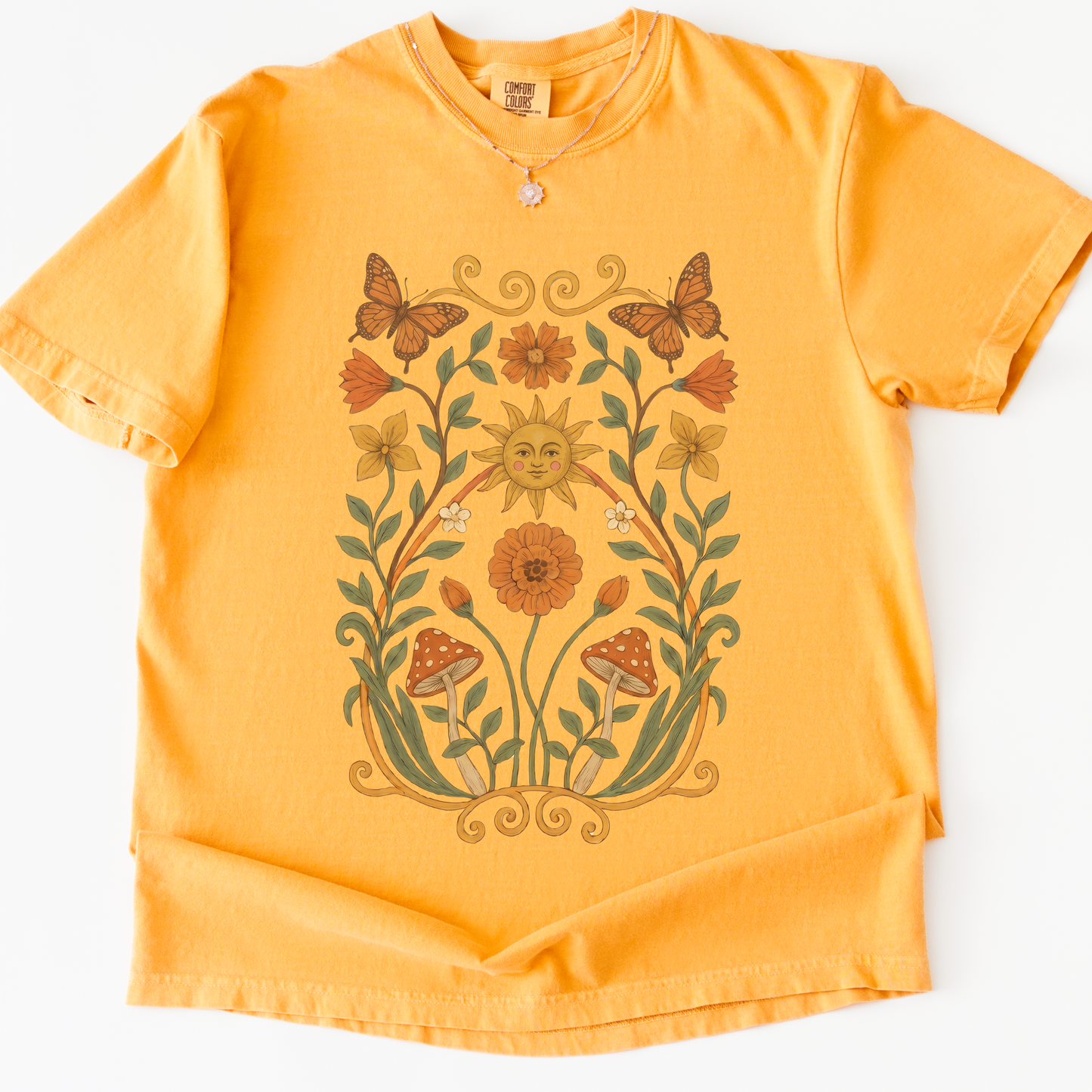 Golden Butterfly - Comfort Colors Relaxed Fit Premium T Shirt