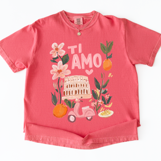 Ti Amo -  Comfort Colors Relaxed Fit Premium T Shirt
