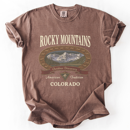 Rocky Mountains - Comfort Colors Relaxed Fit Premium T Shirt