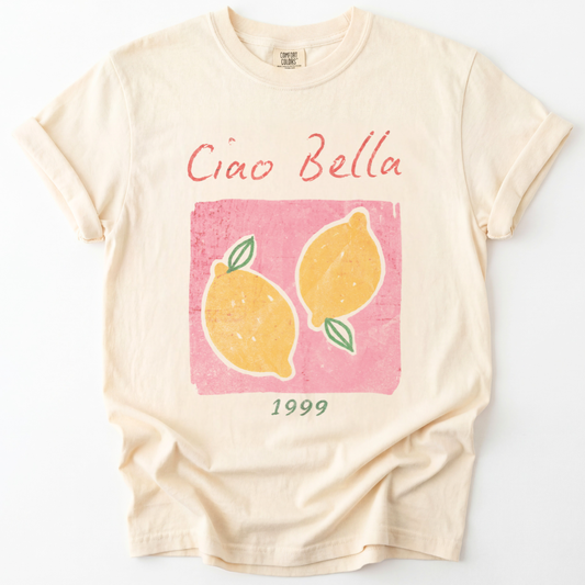 Ciao Bella Vintage Wash - Comfort Colors Relaxed Fit Premium T Shirt
