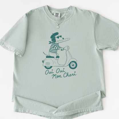 Oui Oui Mon Cheri -  Comfort Colors Relaxed Fit Premium T Shirt