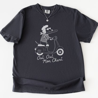 Oui Oui Mon Cheri -  Comfort Colors Relaxed Fit Premium T Shirt
