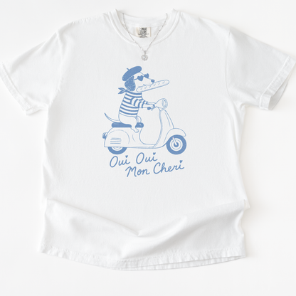 Oui Oui Mon Cheri -  Comfort Colors Relaxed Fit Premium T Shirt
