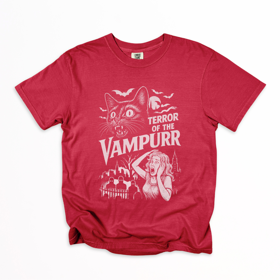 Terror Of The Vampurr -  Relaxed Fit Vintage Wash T Shirt
