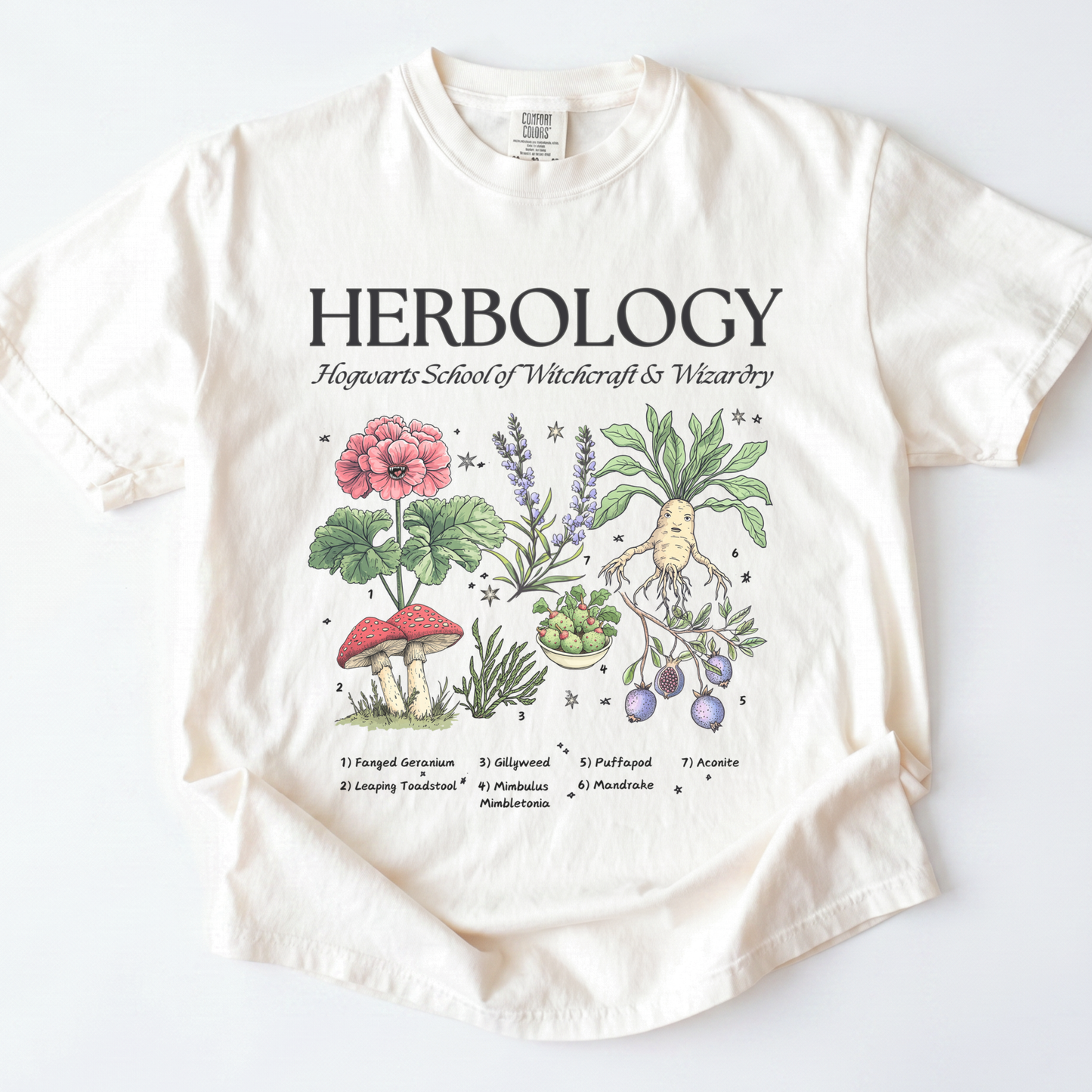 Herbology , Hogwarts School Of Witchcraft & Wizardry - Comfort Colors Relaxed Fit