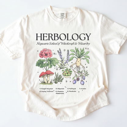 Herbology , Hogwarts School Of Witchcraft & Wizardry - Comfort Colors Relaxed Fit