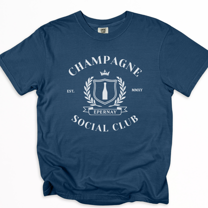 Champagne Social Club - Comfort Colors Relaxed Fit Premium T Shirt