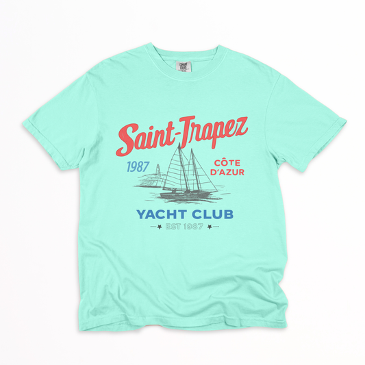 Saint Tropez Yacht Club -  Relaxed Fit Vintage Wash T Shirt
