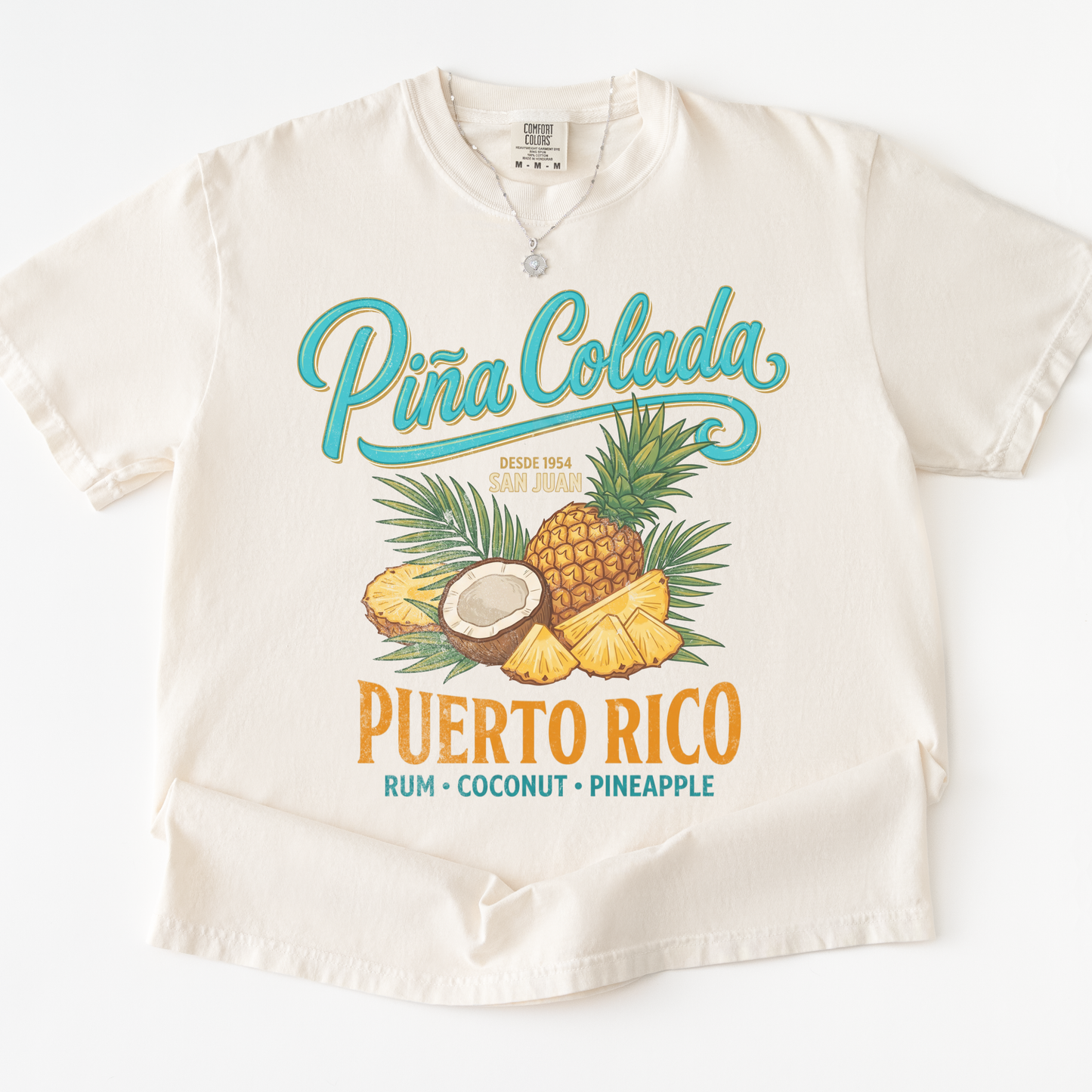 Pina Colada -  Relaxed Fit Vintage Wash T Shirt