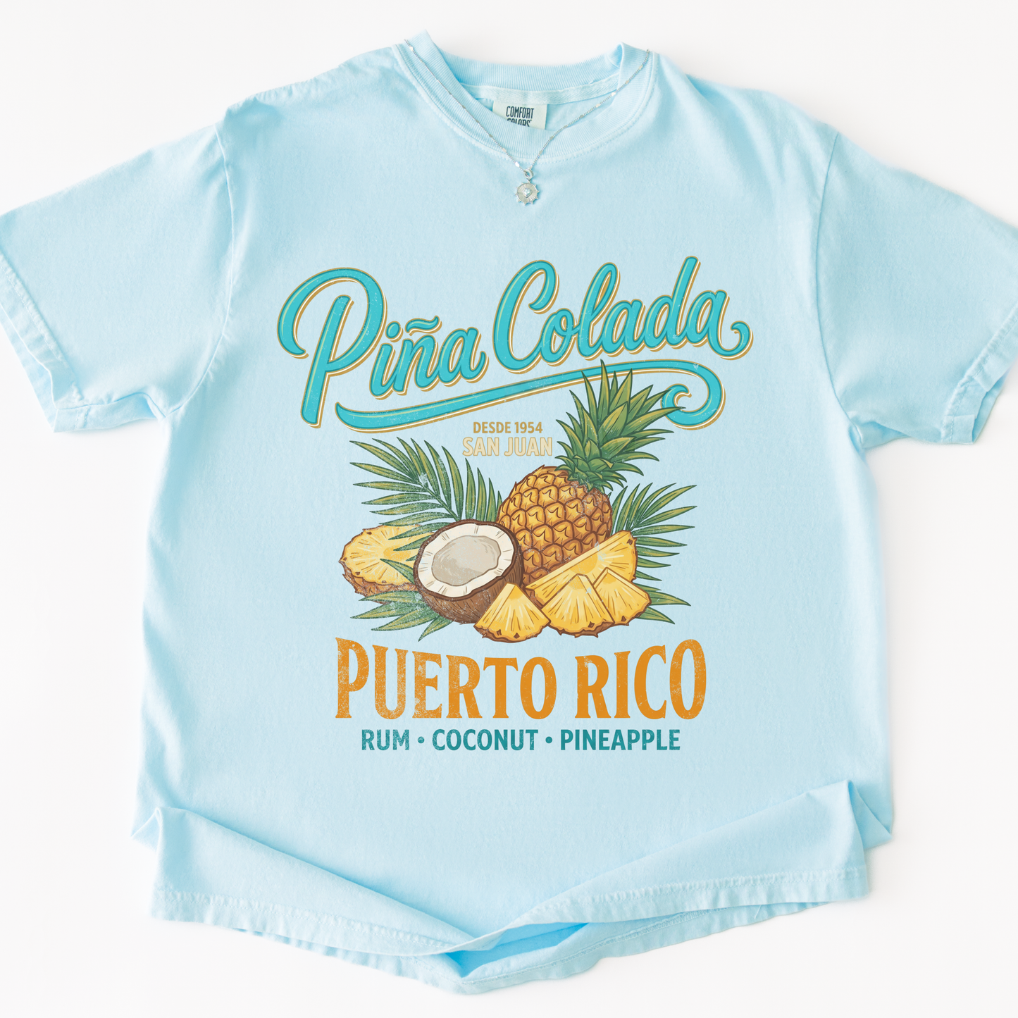 Pina Colada -  Relaxed Fit Vintage Wash T Shirt