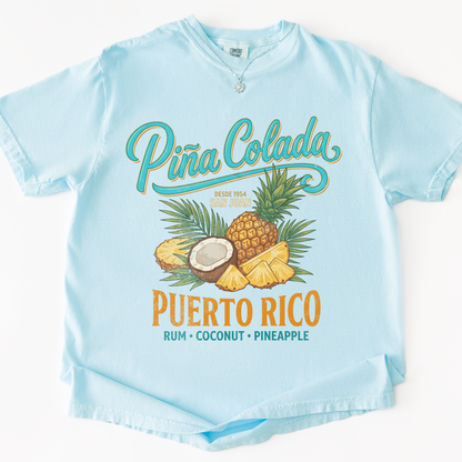 Pina Colada -  Relaxed Fit Vintage Wash T Shirt