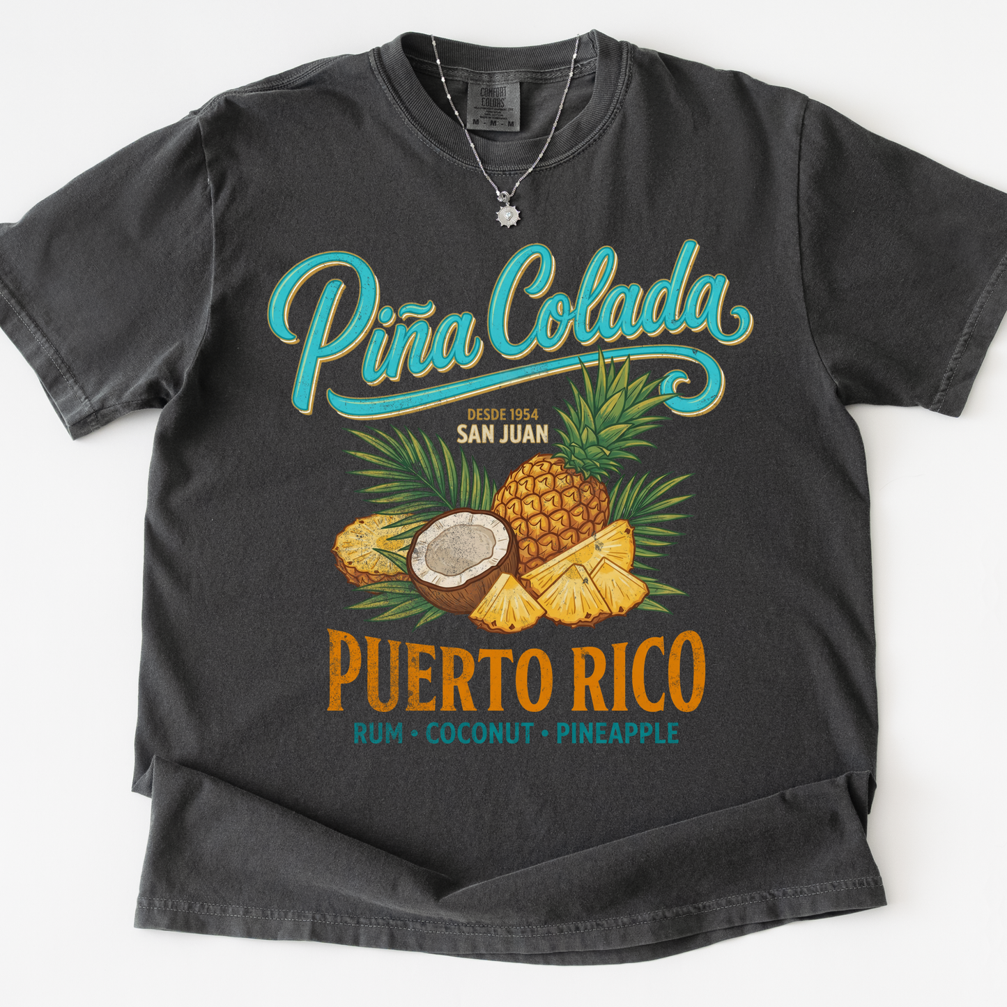 Pina Colada -  Relaxed Fit Vintage Wash T Shirt