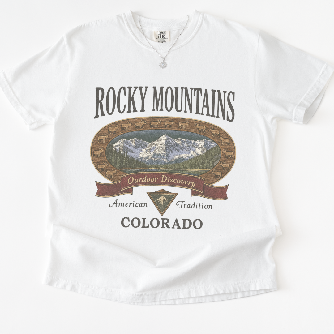 Rocky Mountains - Comfort Colors Relaxed Fit Premium T Shirt