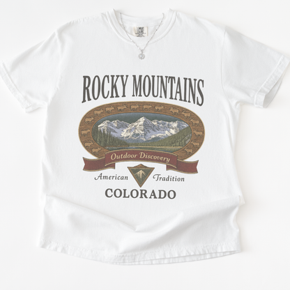 Rocky Mountains - Comfort Colors Relaxed Fit Premium T Shirt