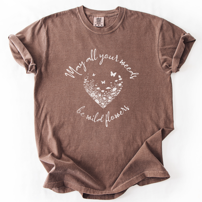 May All Your Weeds Be Wildflowers - Comfort Colors Relaxed Fit Premium T Shirt