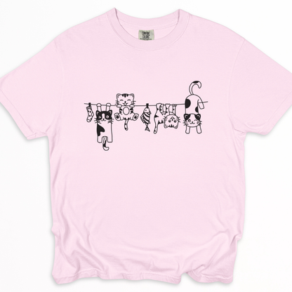 Cats -  Relaxed Fit Vintage Wash T Shirt