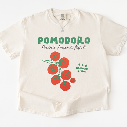 Pomodoro -  Relaxed Fit Vintage Wash T Shirt
