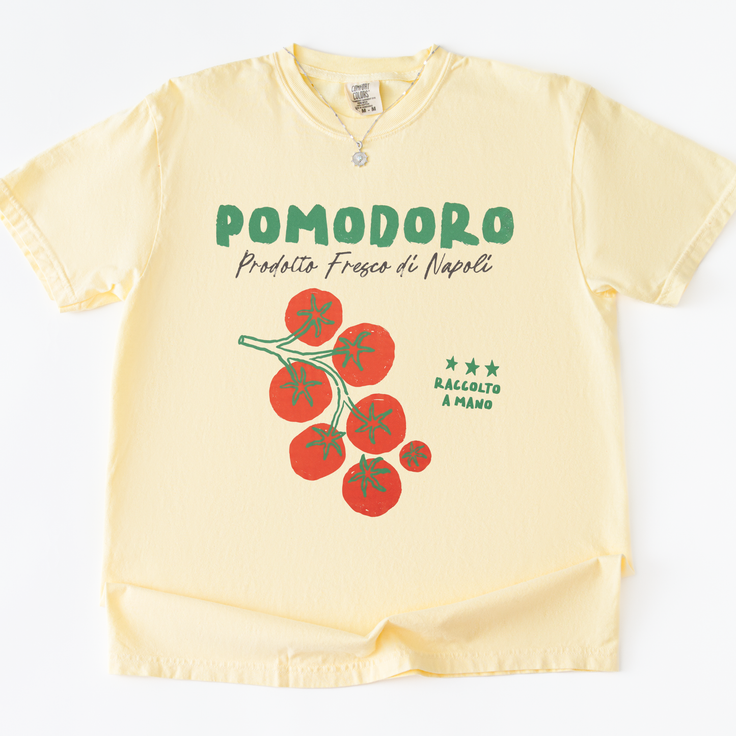 Pomodoro -  Relaxed Fit Vintage Wash T Shirt