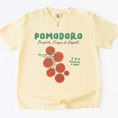 Pomodoro -  Relaxed Fit Vintage Wash T Shirt