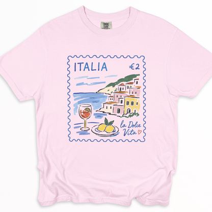 Postage from Positano -  Relaxed Fit Vintage Wash T Shirt