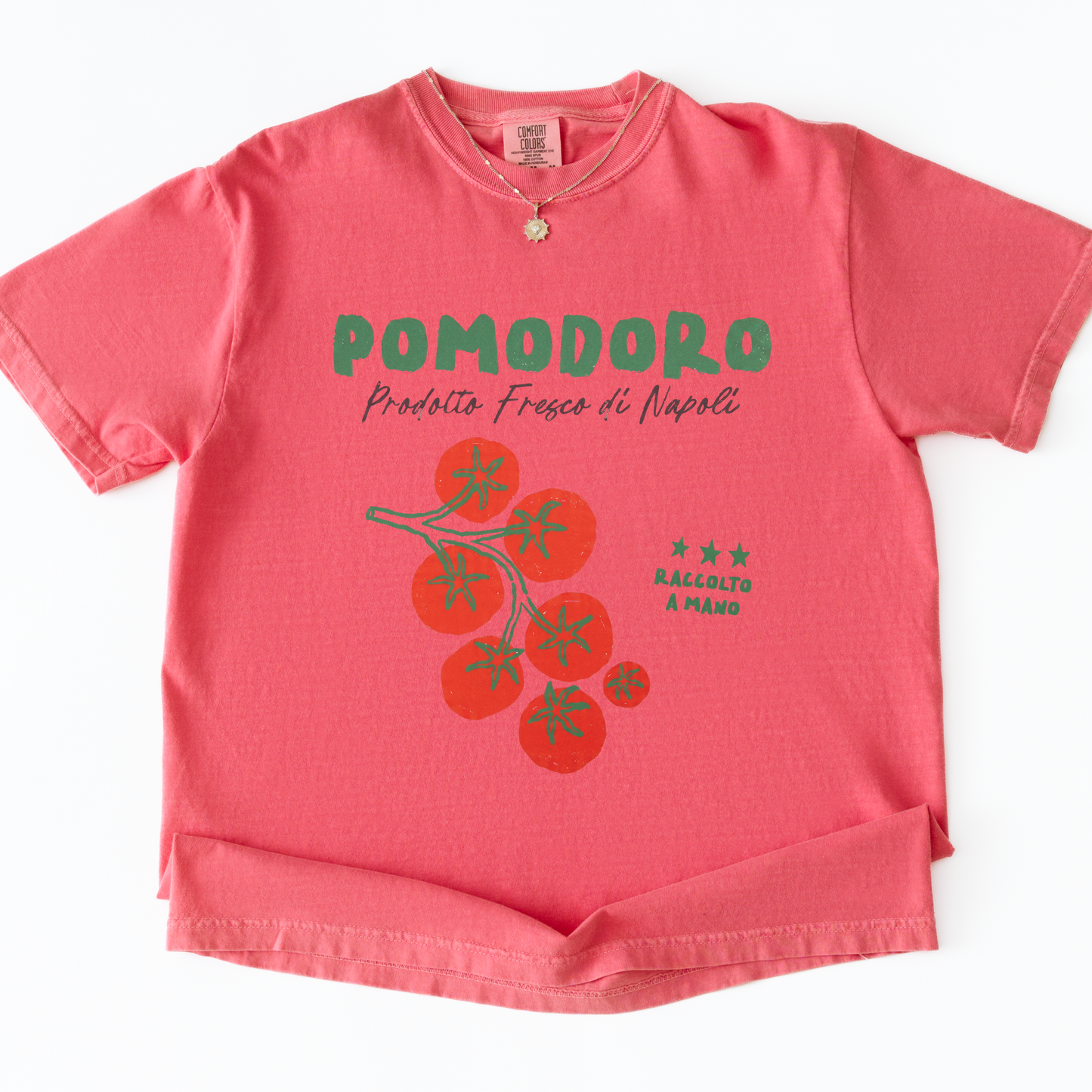 Pomodoro -  Relaxed Fit Vintage Wash T Shirt