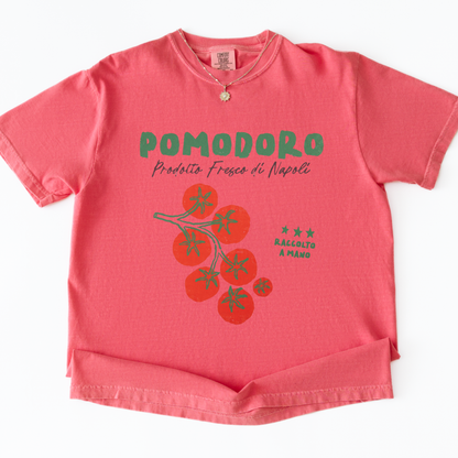 Pomodoro -  Relaxed Fit Vintage Wash T Shirt