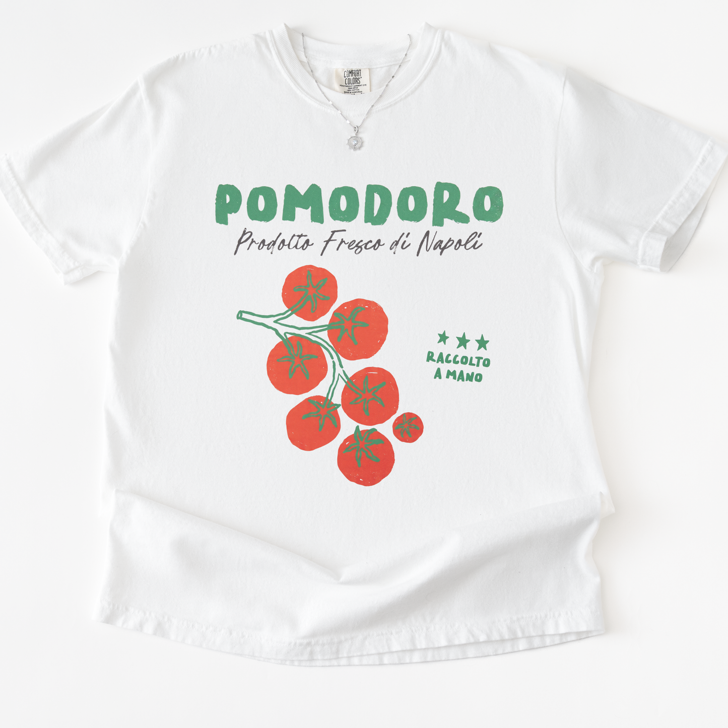 Pomodoro -  Relaxed Fit Vintage Wash T Shirt