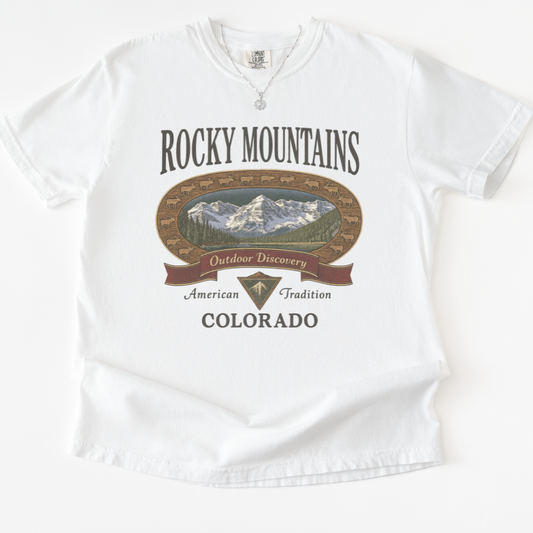 Rocky Mountains - Comfort Colors Relaxed Fit Premium T Shirt