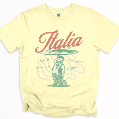 Greetings From Italia - Comfort Colors Relaxed Fit Premium T Shirt