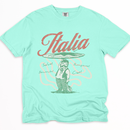 Greetings From Italia - Comfort Colors Relaxed Fit Premium T Shirt