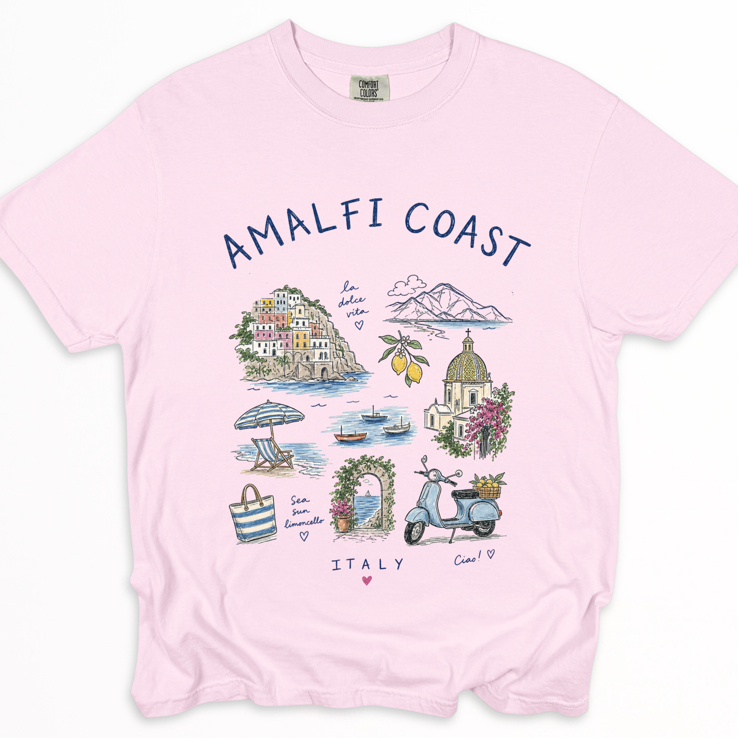 Amalfi Doodle - Comfort Colors Relaxed Fit Premium T Shirt