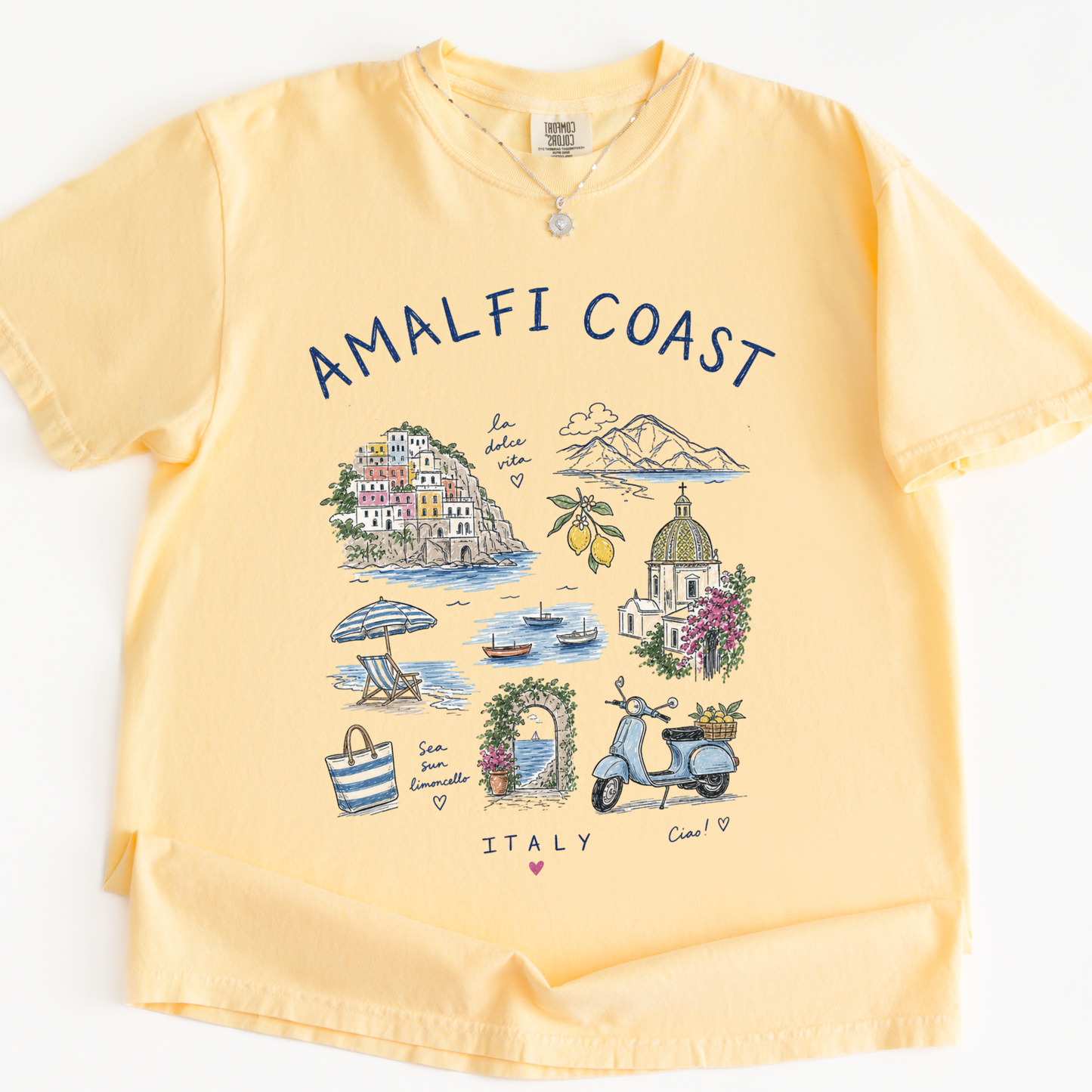 Amalfi Doodle - Comfort Colors Relaxed Fit Premium T Shirt