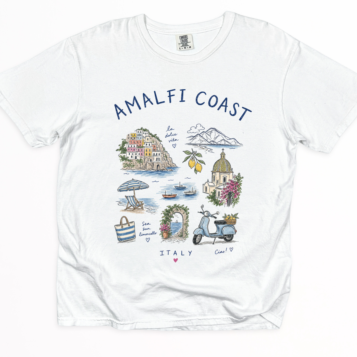 Amalfi Doodle - Comfort Colors Relaxed Fit Premium T Shirt