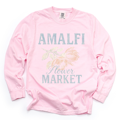 Amalfi Flower Market - Comfort Colors Long Sleeve Premium T Shirt