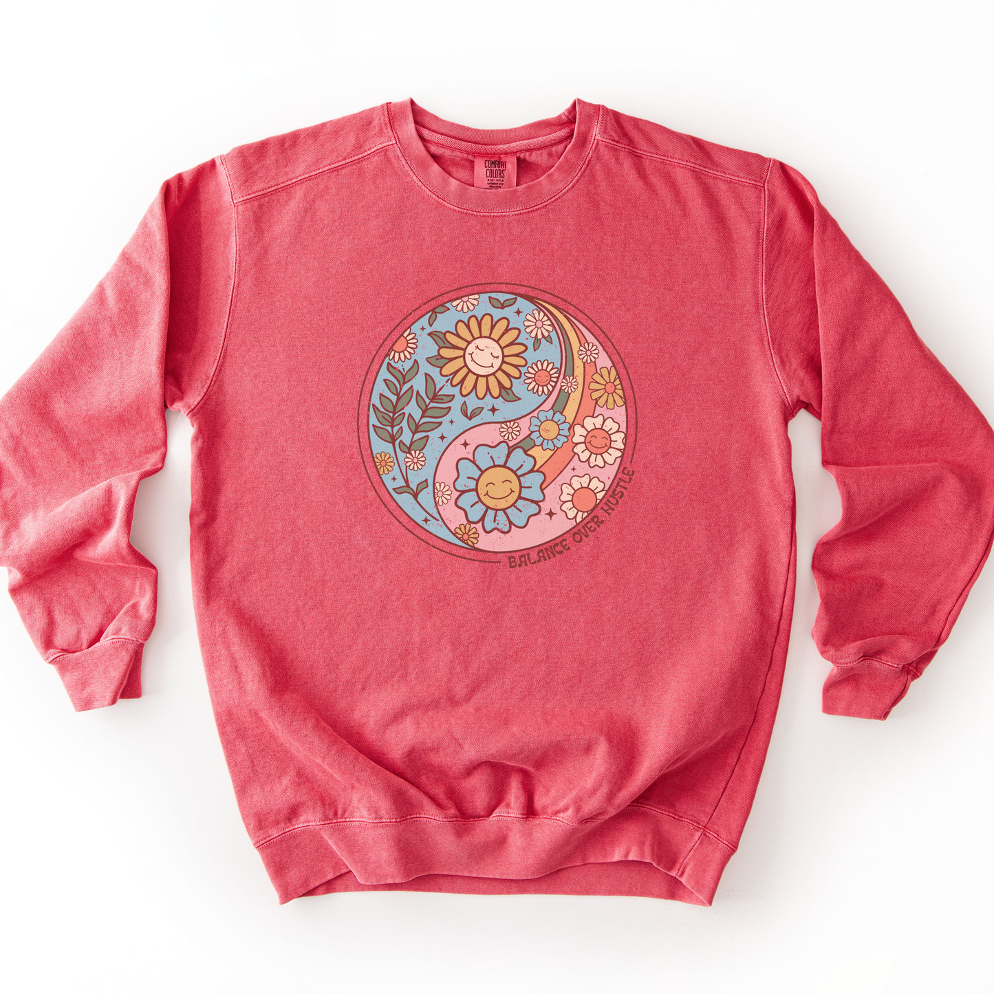 Flowers and Yang - Comfort Colors Premium Heavyweight Sweatshirt